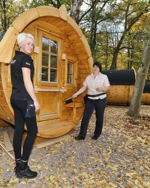 Wettelrode: Das sind die Campingfässer.