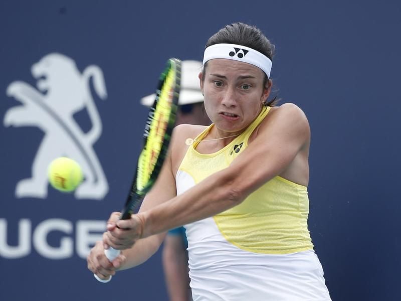 Fällt mit Rückenproblemen aus: Die Lettin Anastasija Sevastova. Foto: Joel Auerbach/AP/dpa