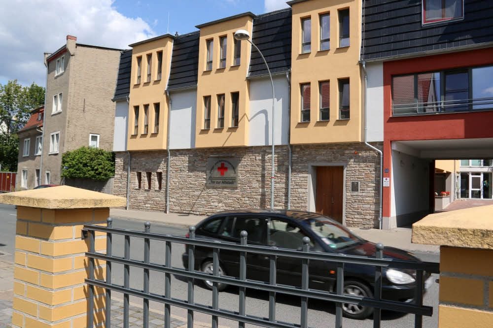 Blick auf das Pflegeheim in Sangerhausen