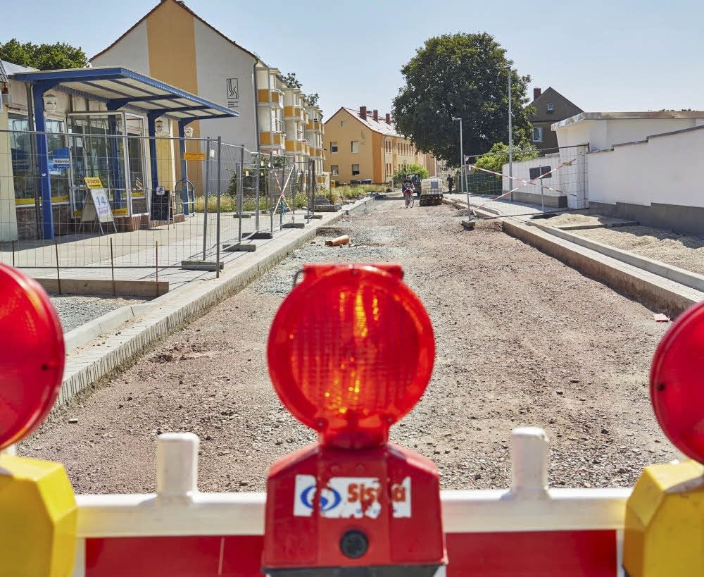 Die ewige Baustelle: Die Dr.-Wilhelm-Külz-Straße in Nienburg