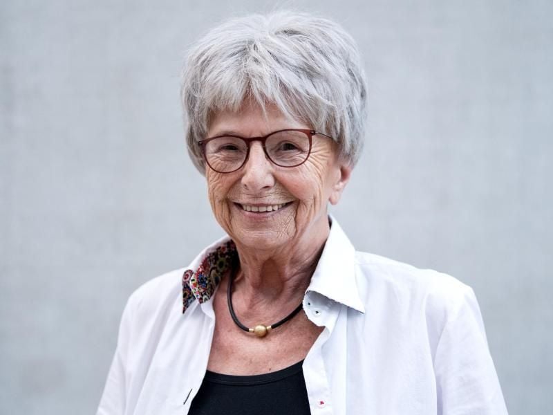 Die Autorin Mirjam Pressler (2018) in München. Foto: Sven Hoppe/dpa