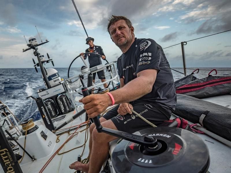 Beim Volvo Ocean Race ging John Fisher (r) über Bord. Foto: Jeremie Lecaudey/Volvo Ocean Race