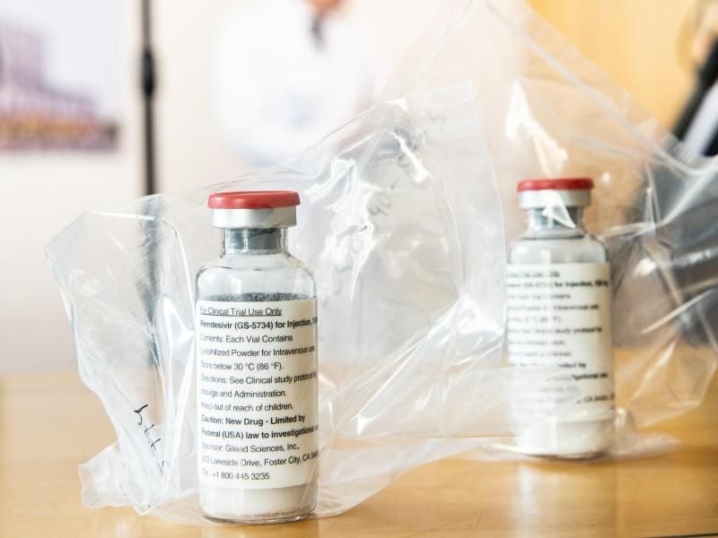 Das Medikament Remdesivir soll in Europa zur Behandlung von Covid-19-Patienten eingesetzt werden. Foto: Ulrich Perrey/dpa-POOL/dpa