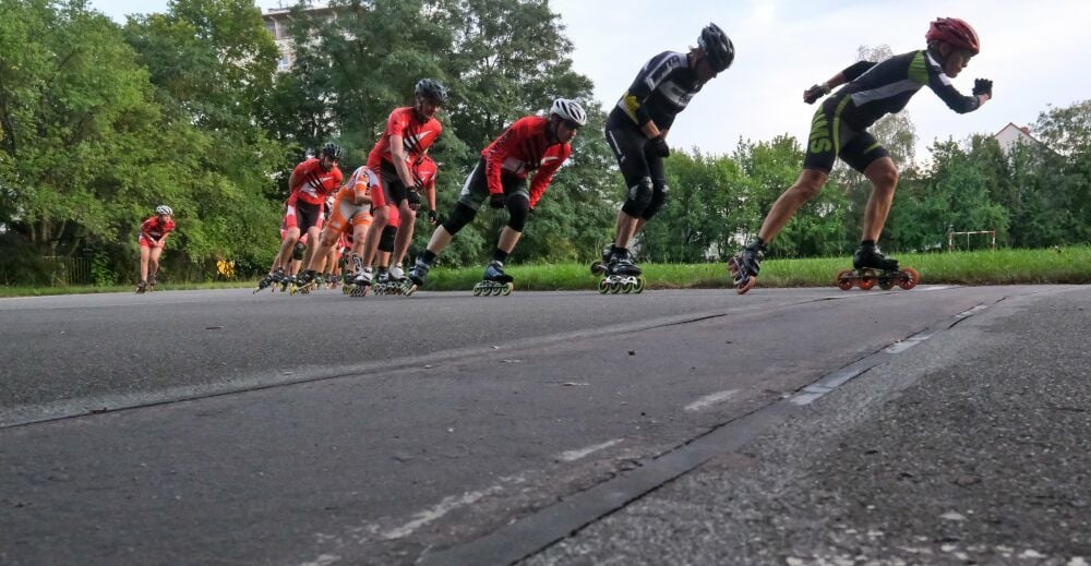 Die Speedskater von Turbine Halle wollen eine neue Bahn bauen - die alte ist längst nicht mehr wettkampftauglich.