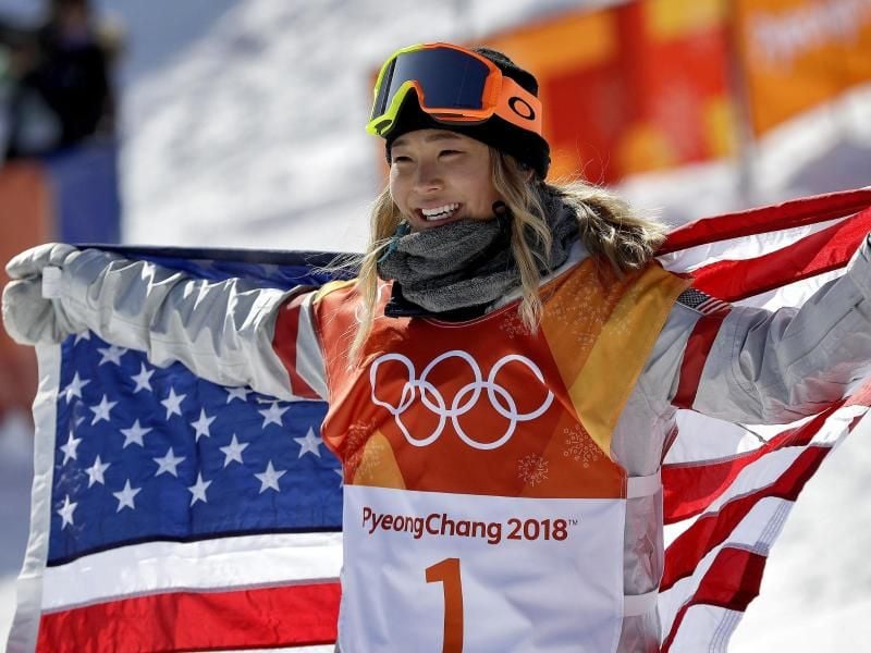 Chloe Kim war die Beste in der Halfpipe. Foto: Gregory Bull