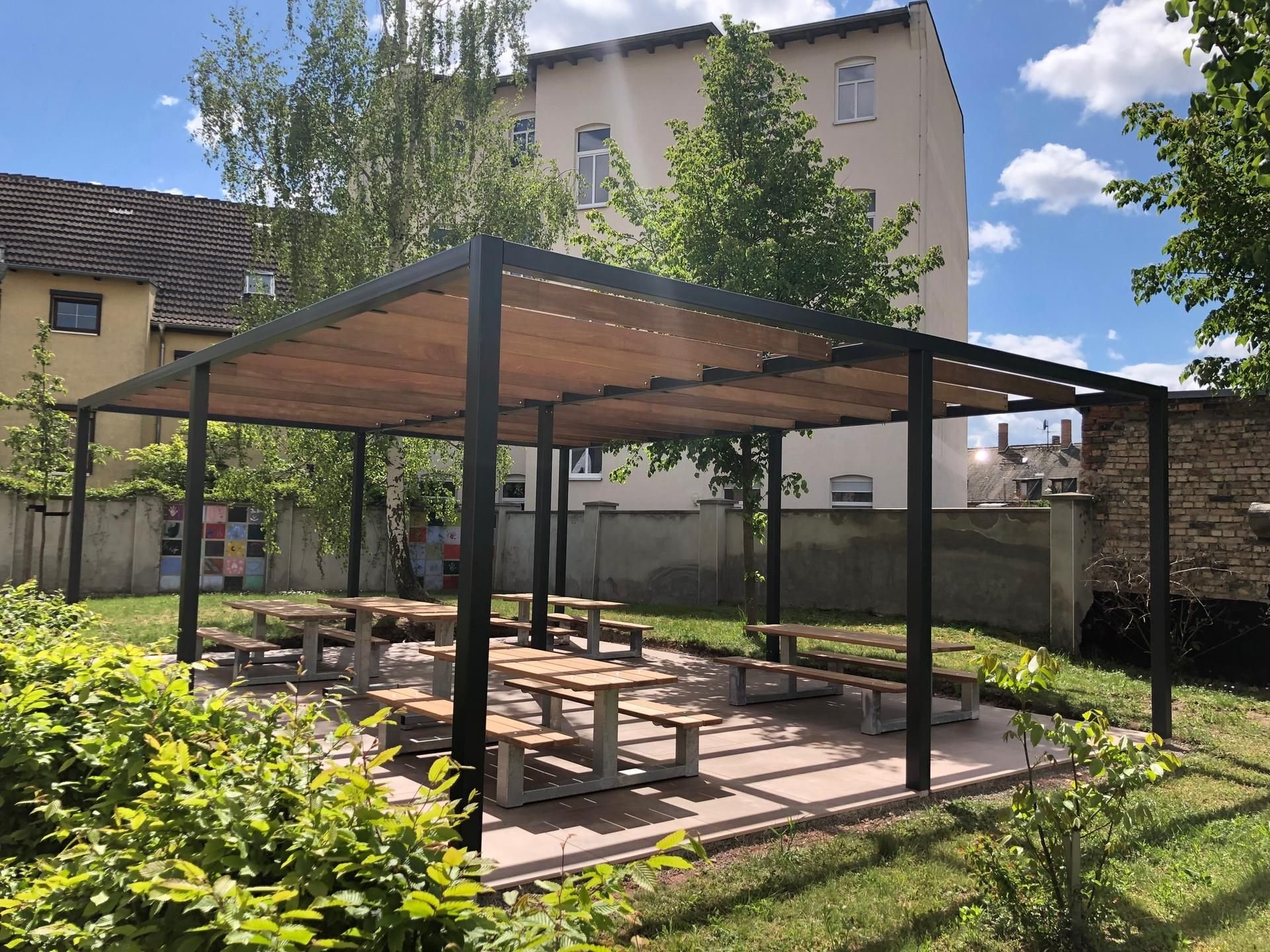 Grünes Klassenzimmer der Grundschule Kröllwitz