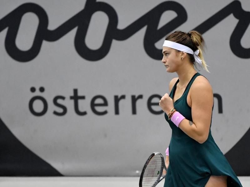 Setzte sich in Linz durch: Aryna Sabalenka. Foto: Barbara Gindl/APA/dpa