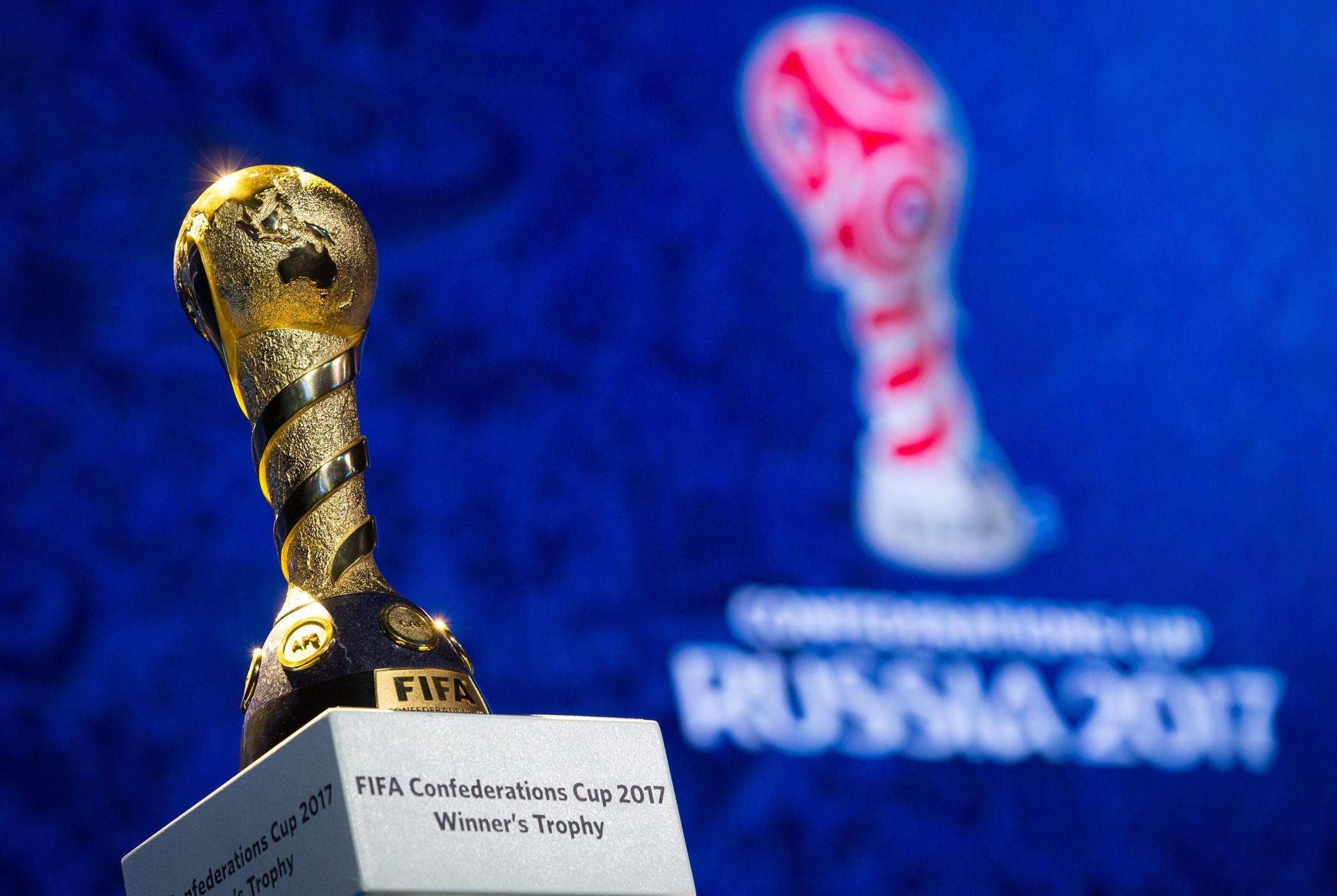 Der Wanderpokal des Fifa-Konföderationen-Cups 2017.