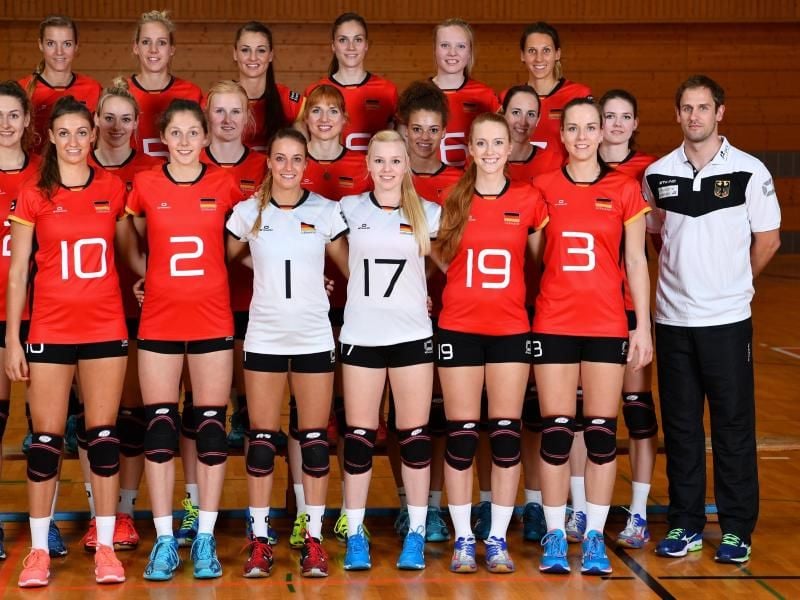 Die deutschen Volleyballerinnen gewannen gegen Ungarn mit 3:1. Foto: Uwe Anspach