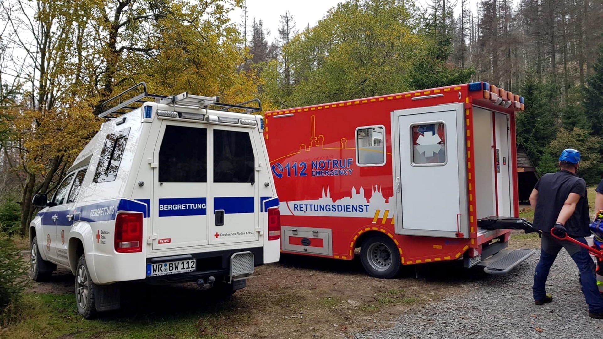 Bergwacht und Notarzt im Einsatz