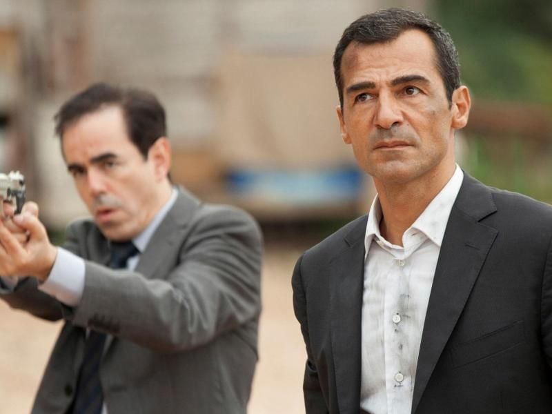 Kommissar Mehmet Özakin (Erol Sander) und sein Kollege Mustafa Tombul (Oscar Ortega Sánchez) ermitteln an der Schwarzmeerküste Foto: ARD Degeto/Gülnur Kiliç