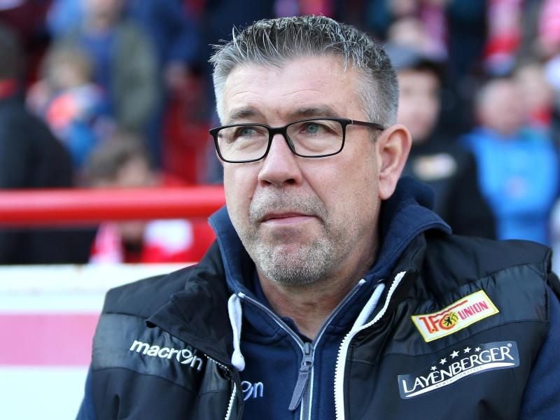 Berlins Trainer Urs Fischer ist mit Union auf Wiedergutmachungskurs in Dresden. Foto: Andreas Gora