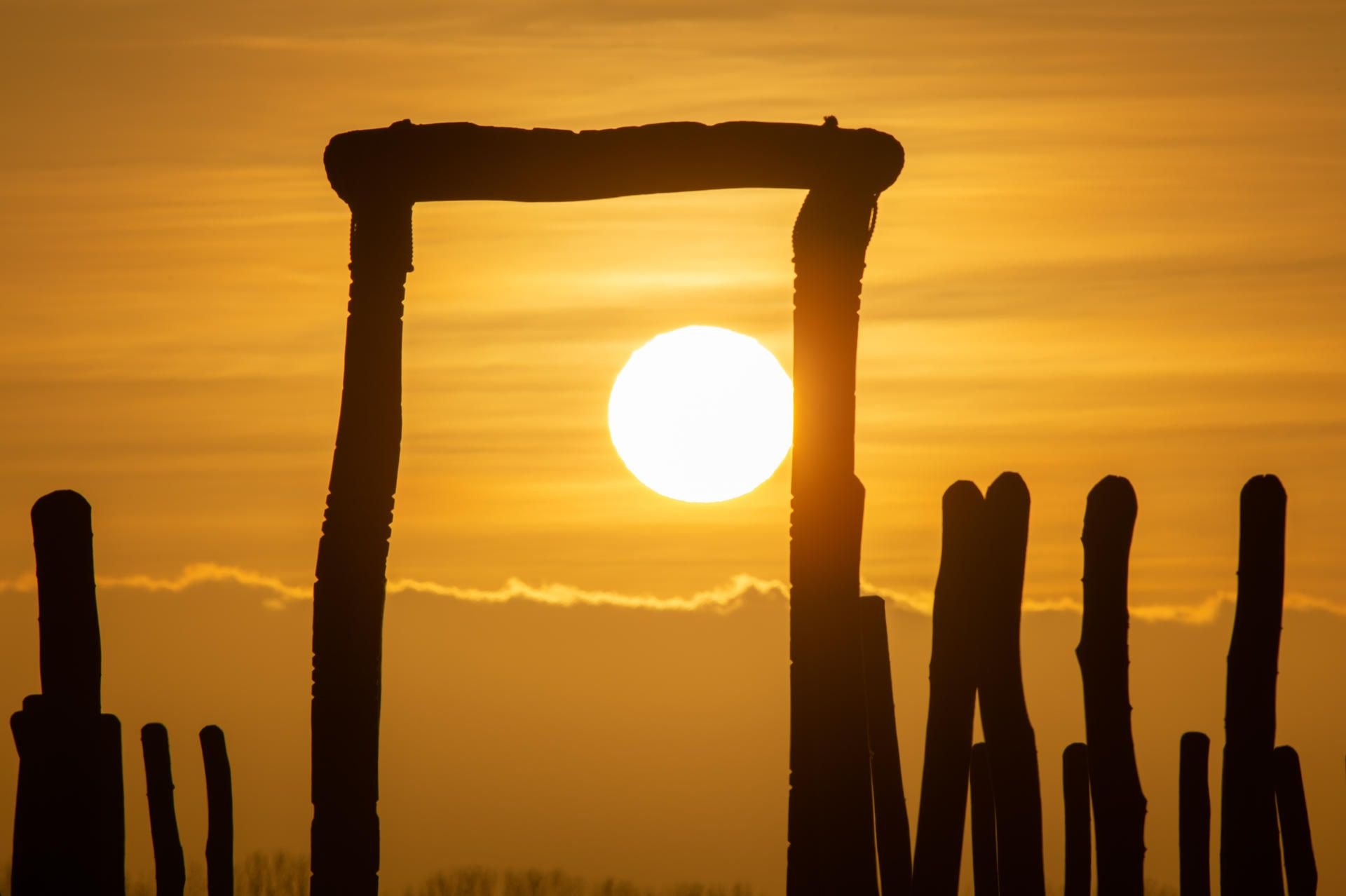 Die Kreisgrabenanlage in Pömmelte ist eine Rekonstruktion eines Ritualortes den es dort schon ab dem Ende des 3. Jahrtausends vor Christus gegeben haben soll.