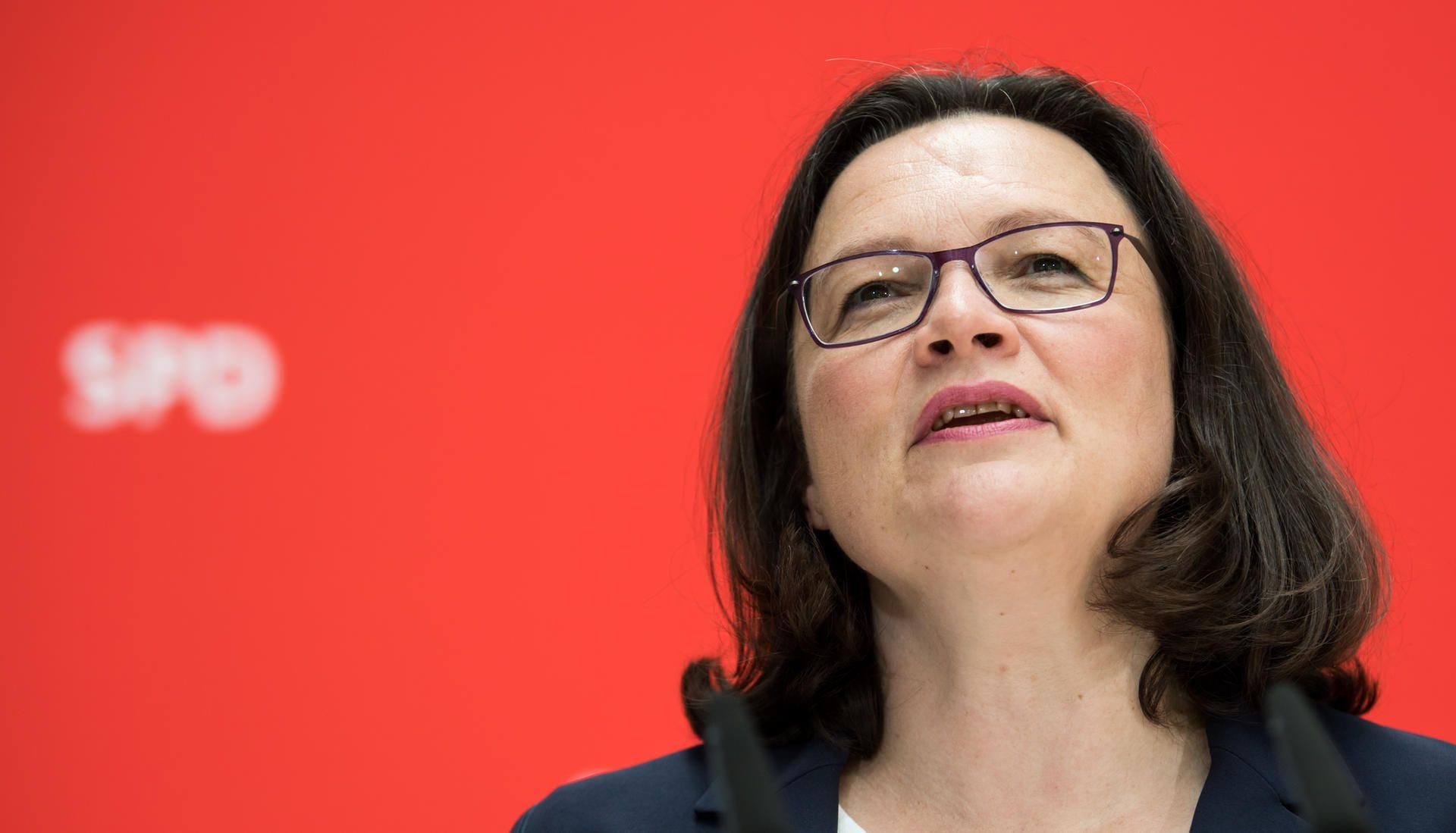 SPD-Chefin Andrea Nahles