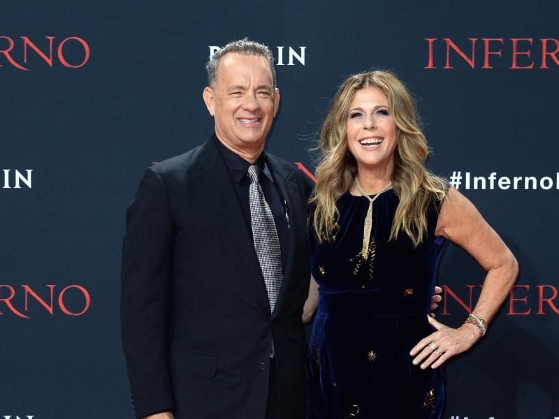 Tom Hanks und Rita Wilson ohne „coole Socken”. Foto: Britta Pedersen