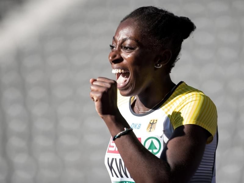 Lisa Marie Kwayie hat das Finale über 100 Meter erreicht. Foto: Sven Hoppe