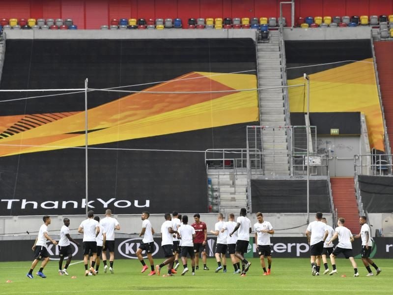 Bayer Leverkusen spielt in Düsseldorf um gegen Inter Mailand. Foto: Martin Meissner/AP POOL/dpa