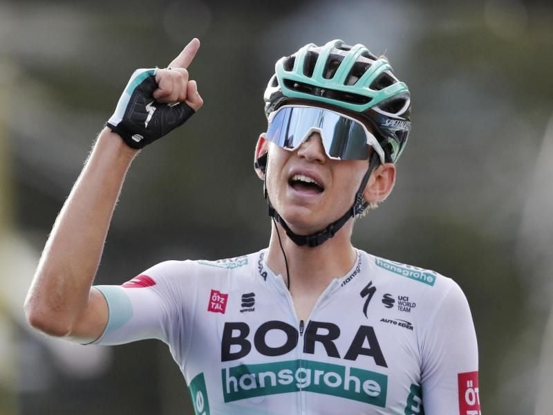 Lennard Kämna steht beim Team Bora-hansgrohe unter Vertrag. Foto: Christophe Ena/AP/dpa