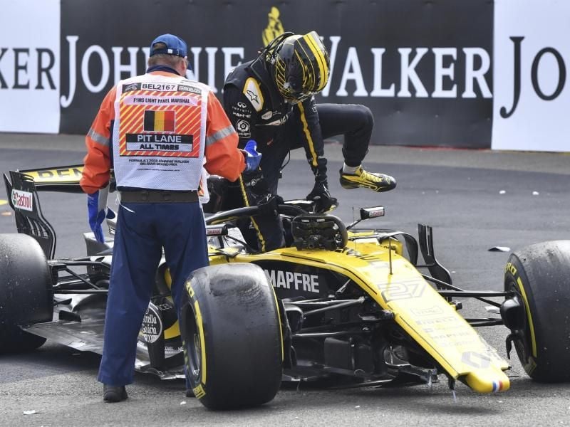 Nico Hülkenberg musste den Großen Preis von Belgien vorzeitig beenden. Foto: Geert Vanden Wijngaert/AP