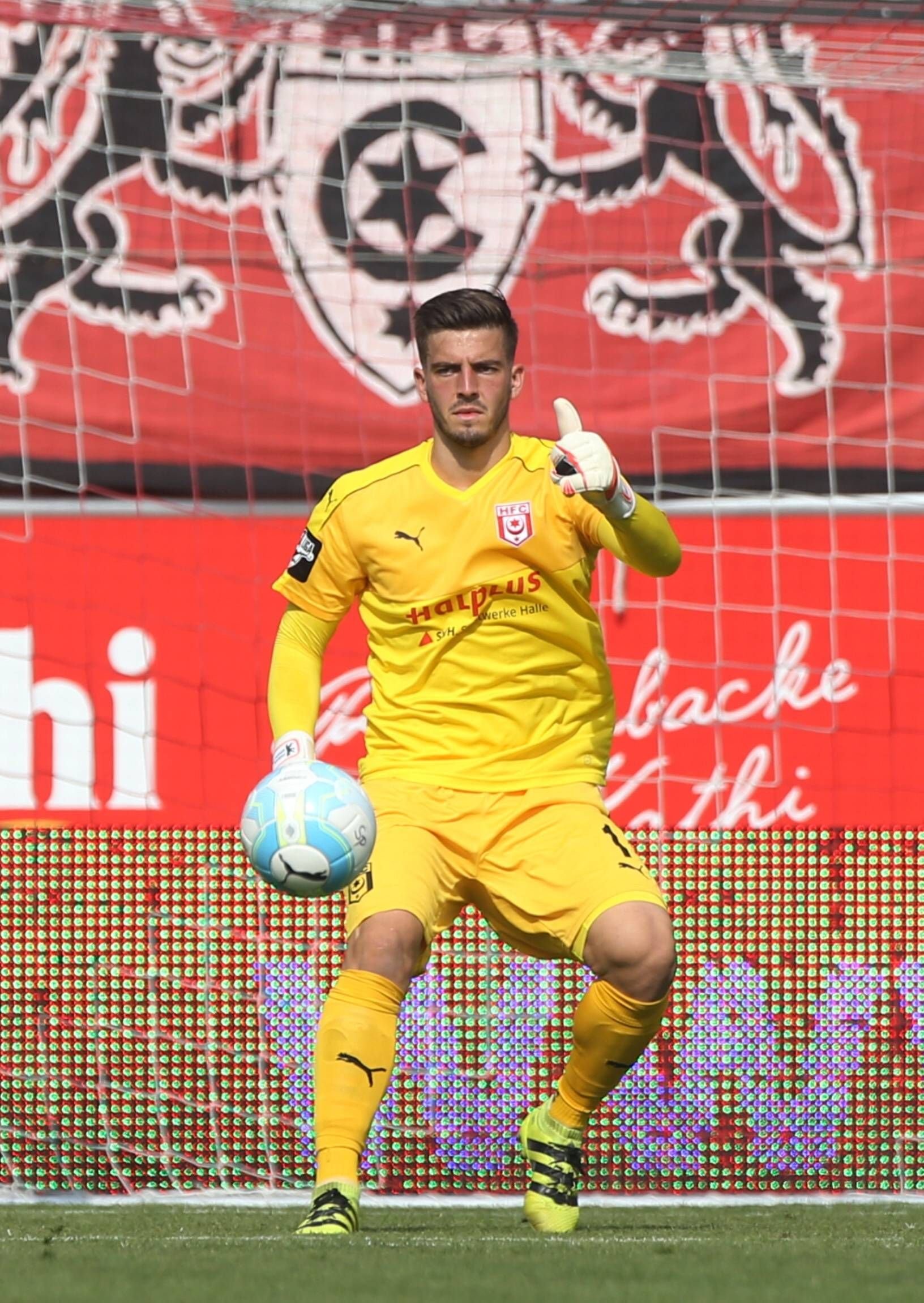 Am liebsten mit den HFC-Bällen konfrontiert: Fabian Bredlow.