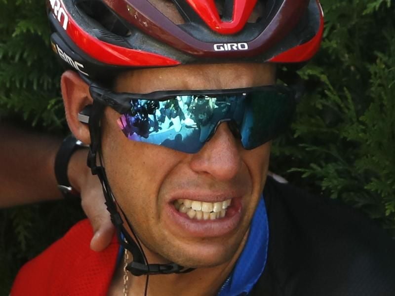 Richie Porte muss nach einem Sturz die 105. Tour de France vorzeitig beenden. Foto: Christophe Ena/AP