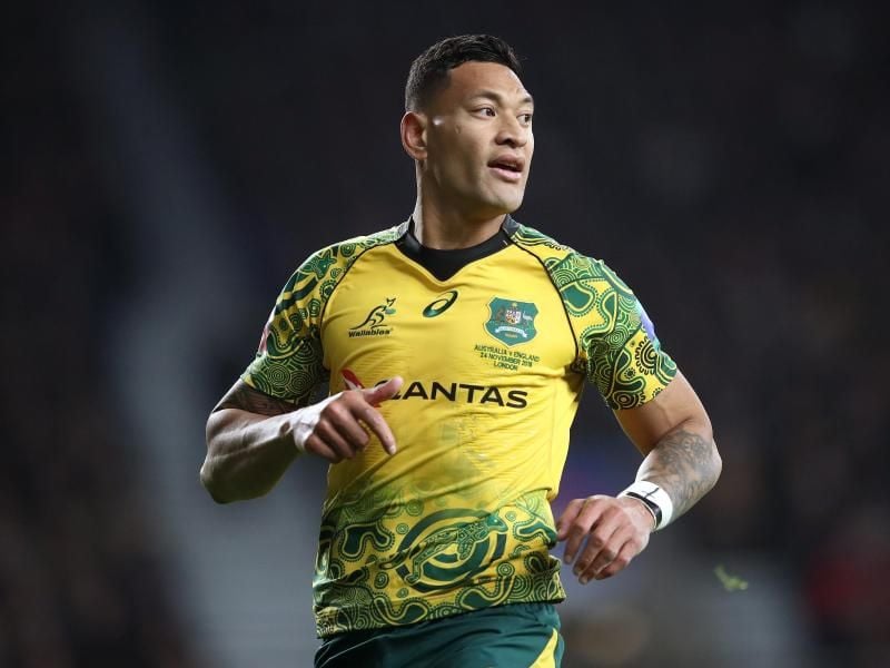 Israel Folau hat wegen einer Hasstirade gegen Homosexuelle seinen millionenschweren Vertrag verloren. Foto: Adam Davy/PA Wire