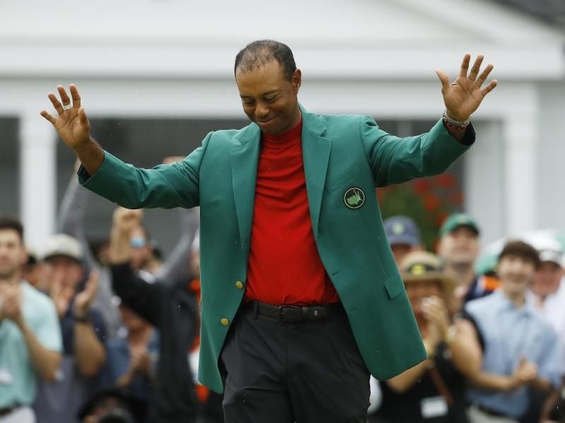 Tiger Woods wollte, dass seine Kinder ihn gewinnen sehen. Foto: Matt Slocum/AP