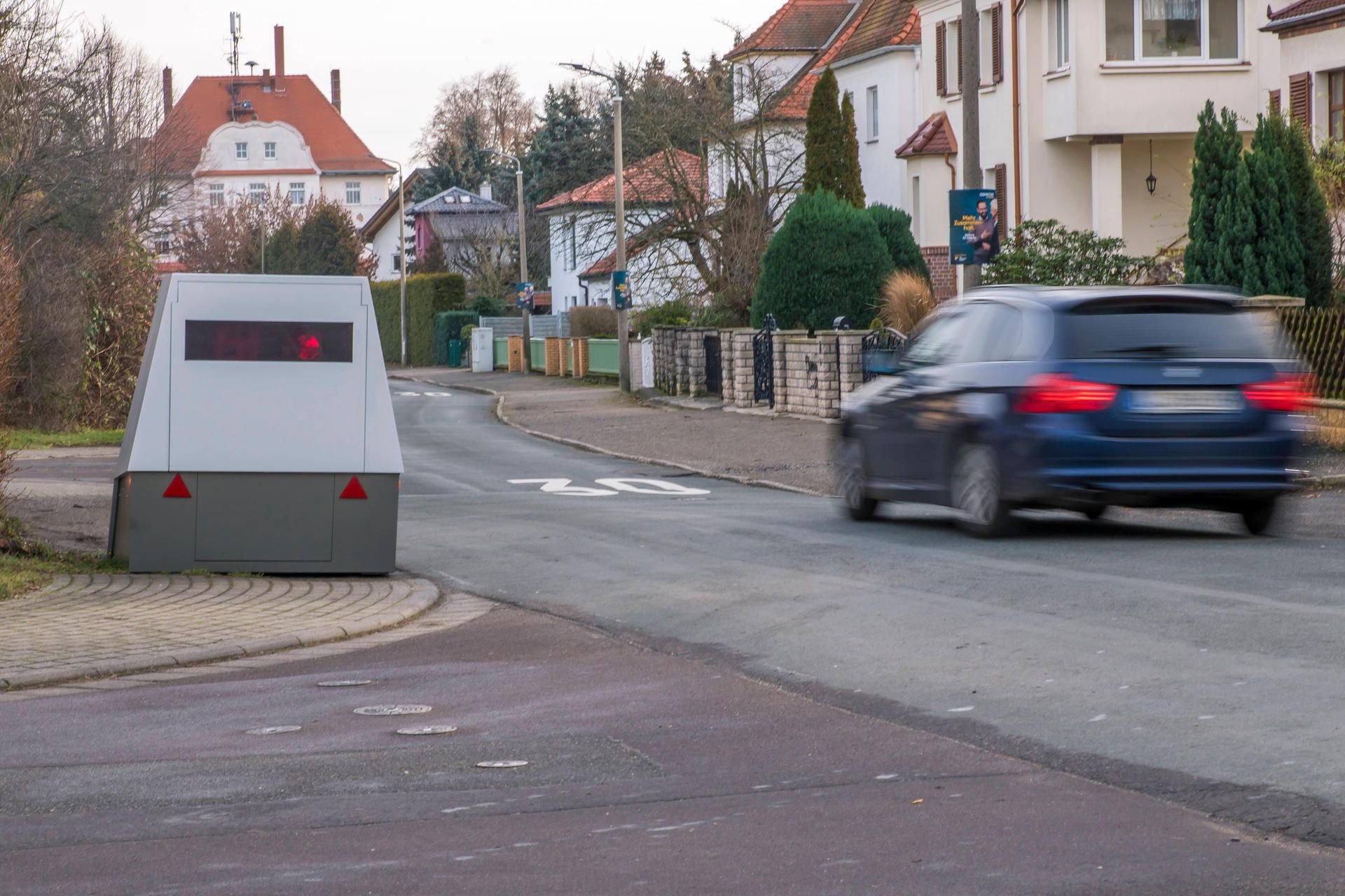 Die Stadt Leipzig nutzt seit Anfang Januar 2020 drei Blitzeranhänger.