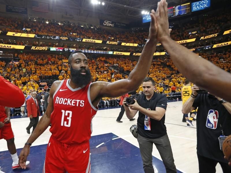 James Harden ist der Star der Houston Rockets. Foto: Rick Bowmer/AP