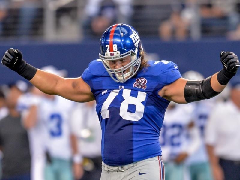 Markus Kuhn spielte von 2012 bis 2015 für die New York Giants. Foto: Manny Flores/Keystone USA/dpa