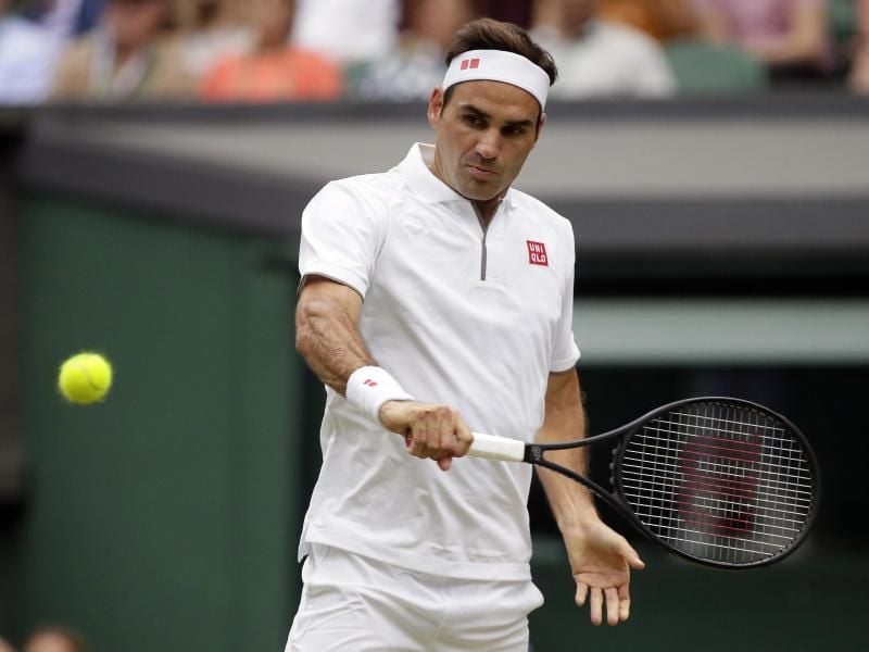 Auch Roger Federer zog in London ins Achtelfinale ein. Foto: Tim Ireland/AP