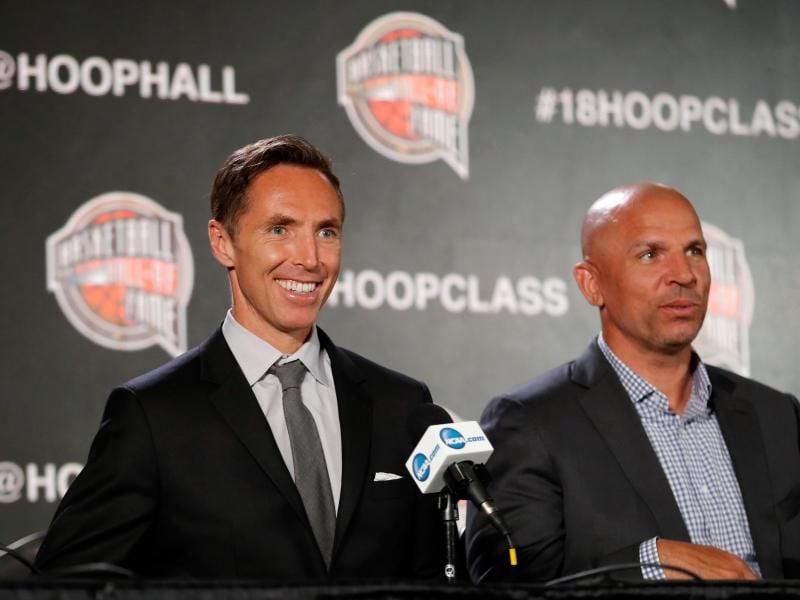 Neu in der Hall of Fame der NBA: Steve Nash (l) und Jason Kidd. Foto: Charlie Neibergall