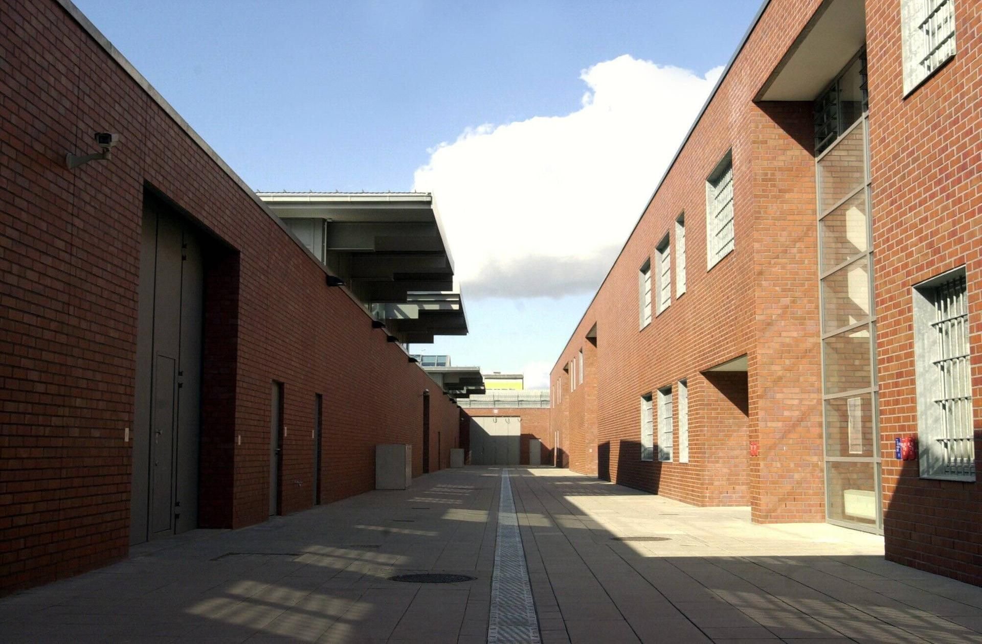 Hof der Jugendanstalt Raßnitz.