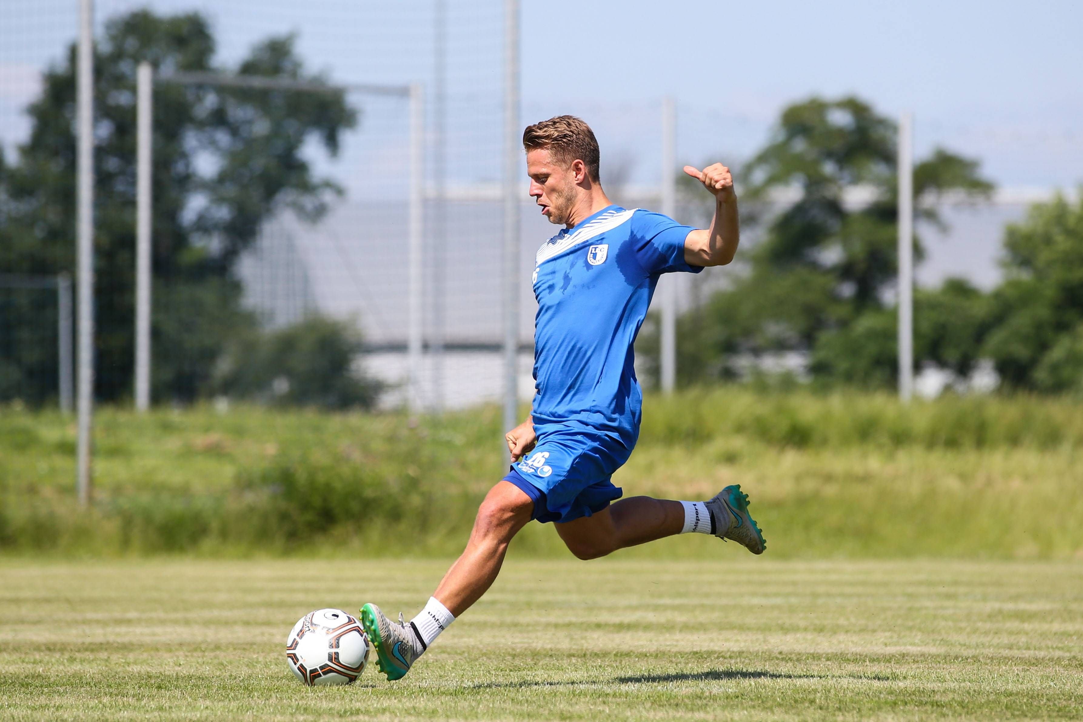 Gerrit Müller beim FCM-Training.