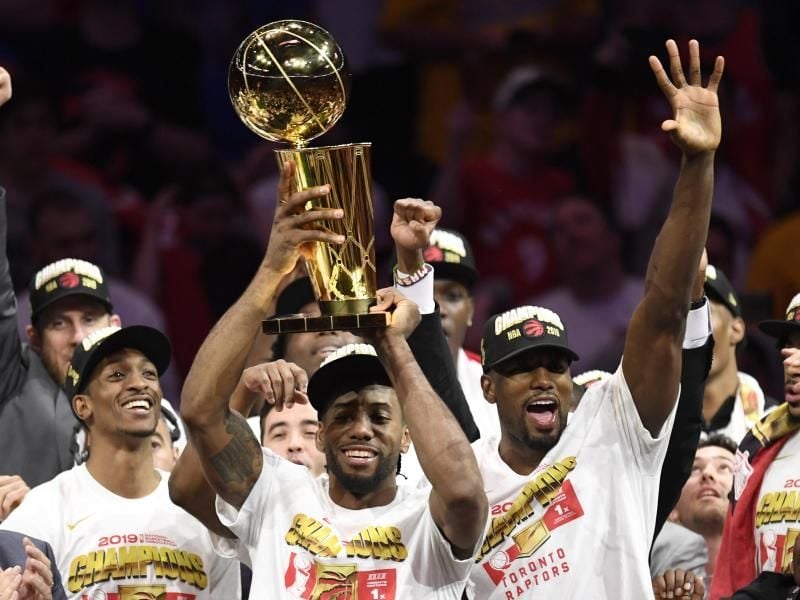 Die Toronto Raptors haben zum ersten Mal den NBA-Titel gewonnen. Foto: Frank Gunn/The Canadian Press