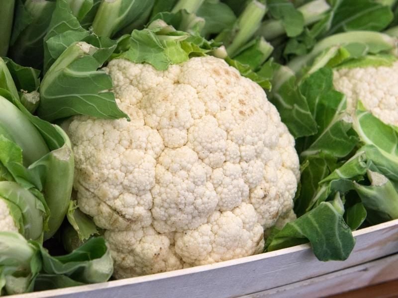 Damit der Kopf des Blumenkohls dicht mit Knospen bepackt ist, braucht er während der Wachstumsphase viele Nährstoffe. Foto: Andrea Warnecke/dpa-tmn