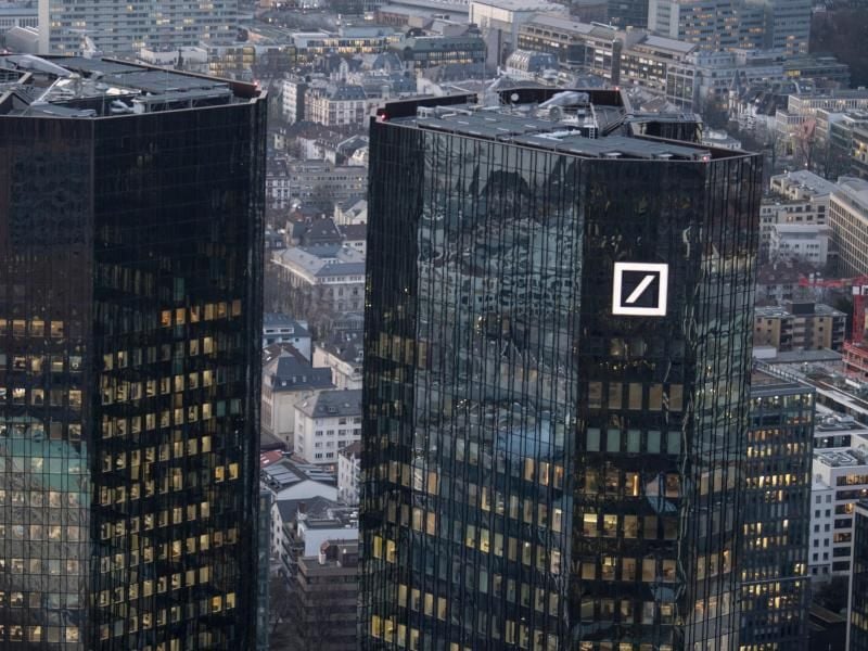 Der Doppelturm der Deutschen Bank. Foto: Boris Roessler