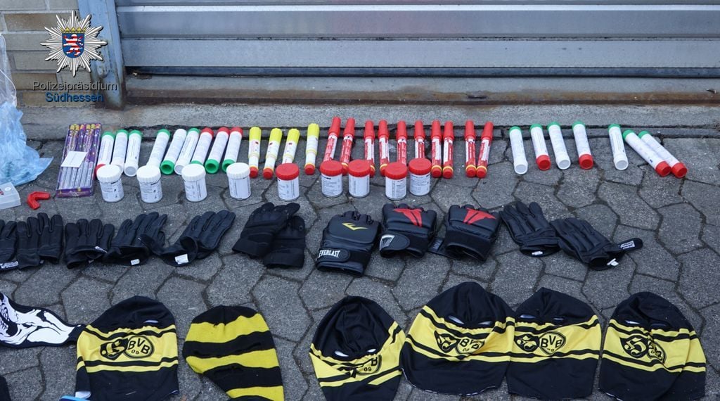 Die von der Polizei sichergestellten Gegenstände.