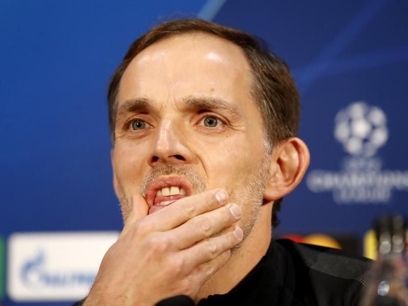 Hat mit Paris Manchester United vor der Brust: PSG-Coach Thomas Tuchel. Foto: Martin Rickett/PA Wire