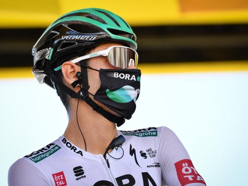 Emanuel Buchmann vom Team Bora-hansgrohe hat auf der 4. Etappen ein paar Sekunden verloren. Foto: David Stockman/BELGA/dpa