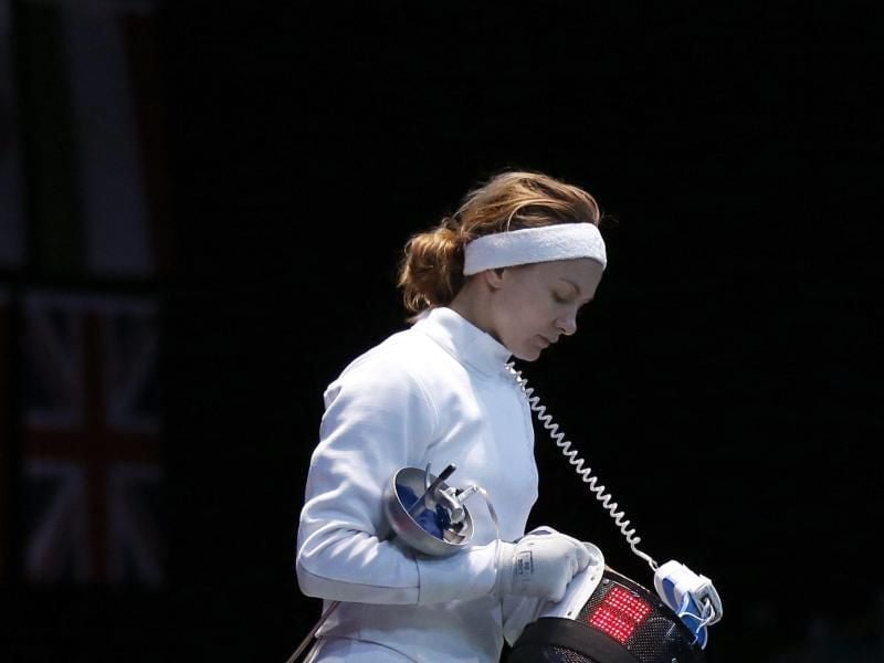 Degenfechterin Monika Sozanska scheiterte bei der WM in der K.o.-Runde eins. Foto: Jonathan Brady/EPA