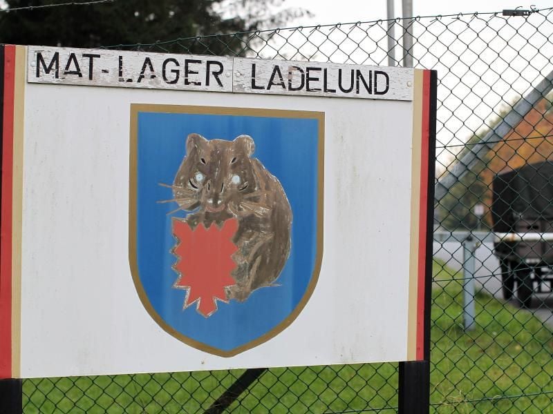 Der Eingangsbereich des Bundeswehr-Standortes Ladelund. Foto: Malte Christians/Archiv