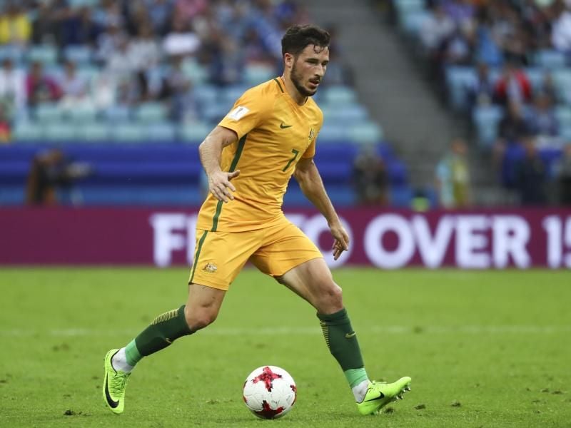 Traf doppelt bei Australiens Testspielsieg gegen Tschechien. Foto: Christian Charisius