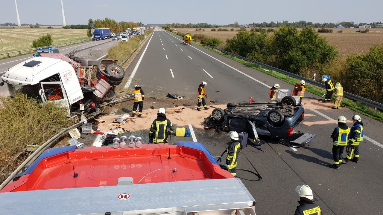 Unfall auf der A9