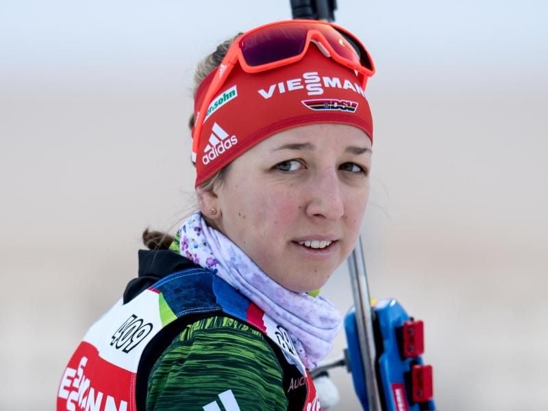 Kämpft um ihren Olympia-Starplatz: Biathletin Franziska Preuß. Foto: Sven Hoppe