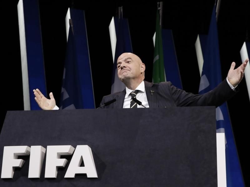 Zieht eine positive Bilanz seiner ersten Amstzeit: FIFA-Präsident Gianni Infantino . Alessandra Tarantino/AP Foto: Alessandra Tarantino