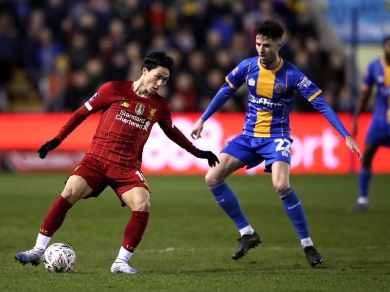 Das Hinspiel im FA-Cup zwischen Shrewsbury Town und dem FC Liverpool endete mit einem Remis. Foto: Nick Potts/PA Wire/dpa