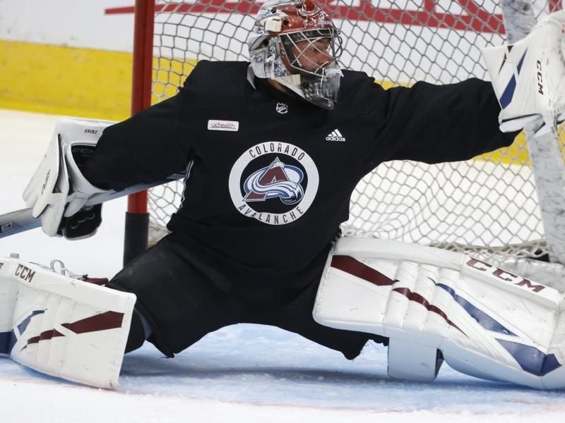 Avelanche-Goalie Philipp Grubauer musste diesmal pausieren. Foto: David Zalubowski/AP/dpa