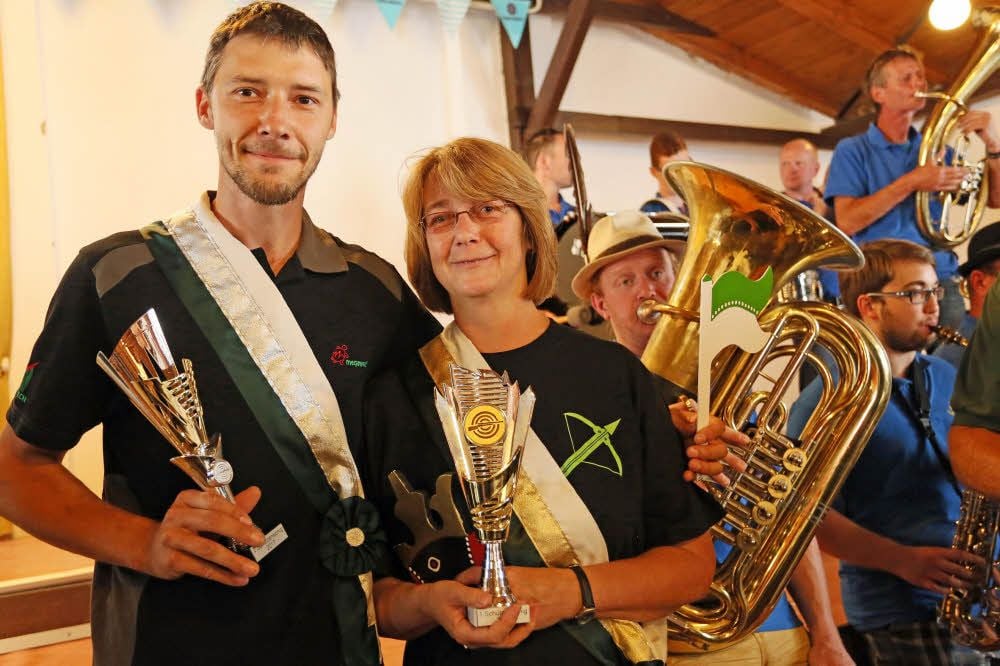 Vize-König Danny Sasse und Schützenkönigin Martina Ermann