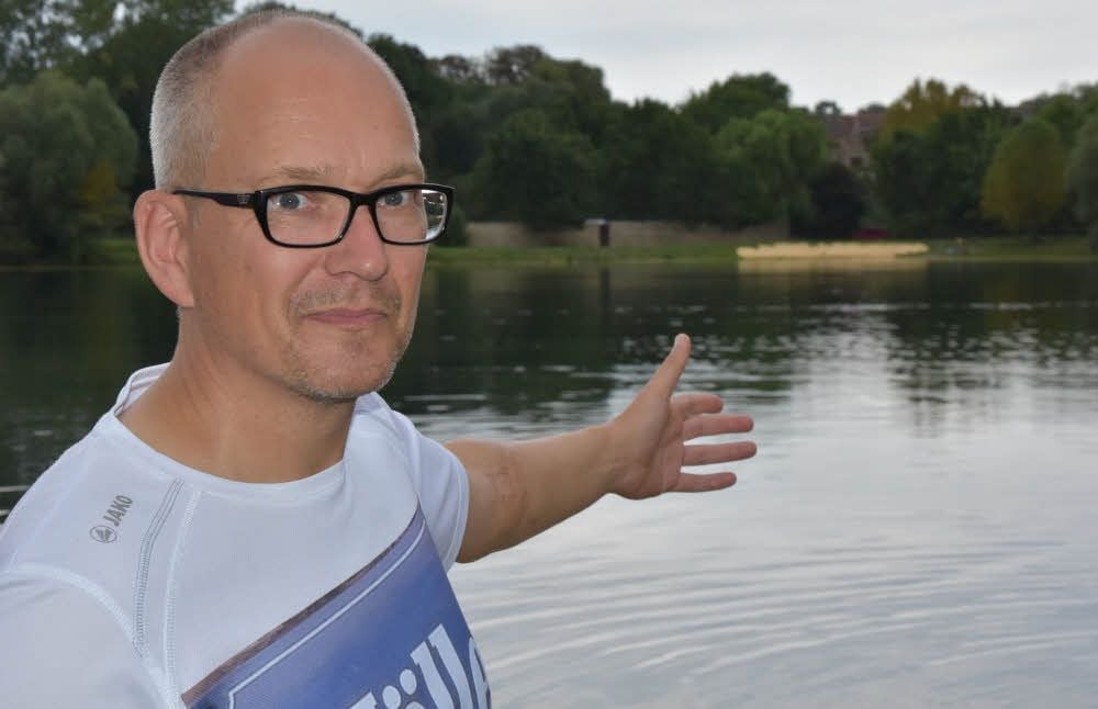 Mark Hörstermann ist Initiator des Triathlons „Hölle von Q“ .